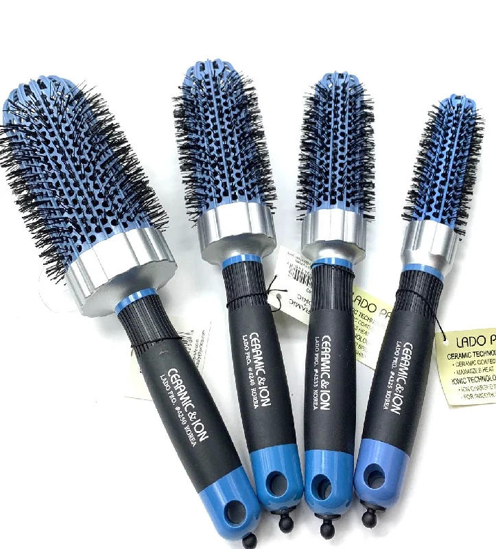 Lado Blue Ceramic and Ionic Dome Type Hot Curling Brush