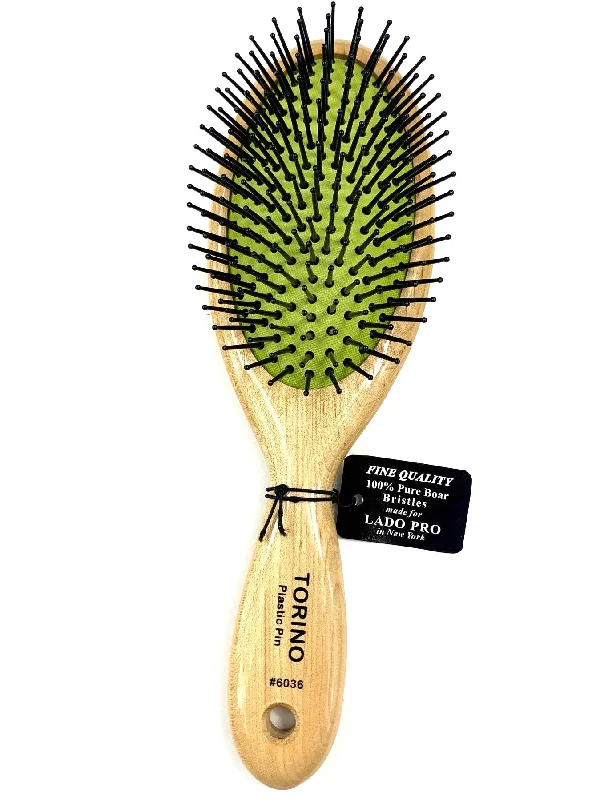 LADO BRUSHES.BEECHWOOD, NYLON BRISTLES IN GREEN CUSHION #6036