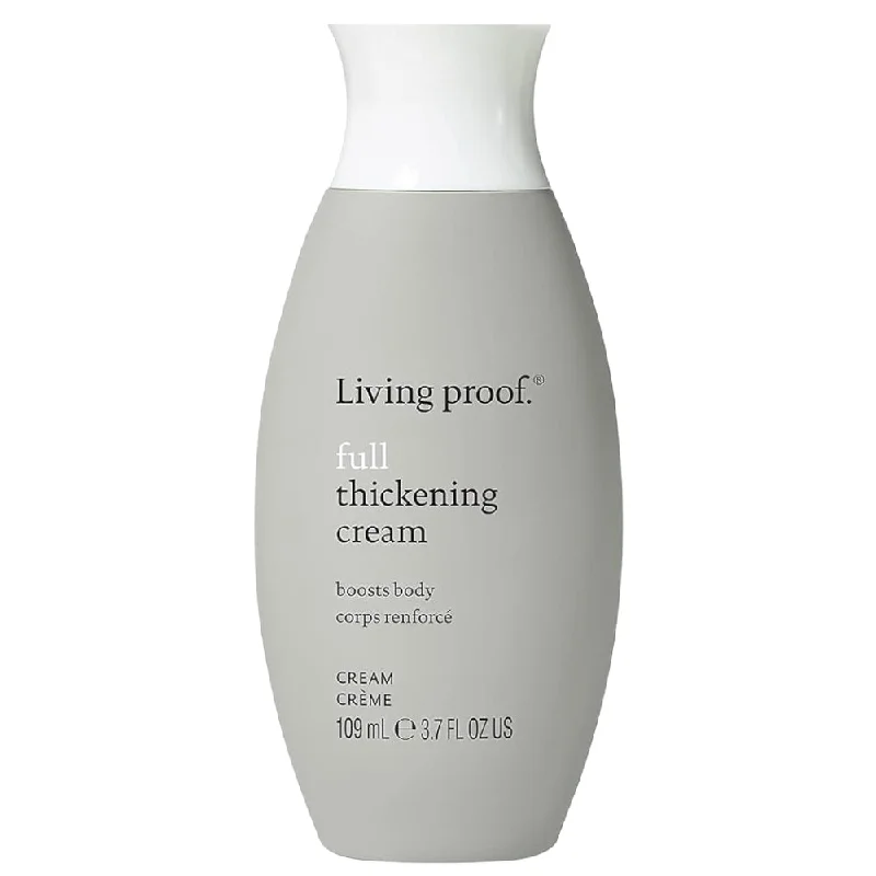 Hair care for weak soft curls-Living Proof Full Thickening Blow-Dry Cream 3.7 oz