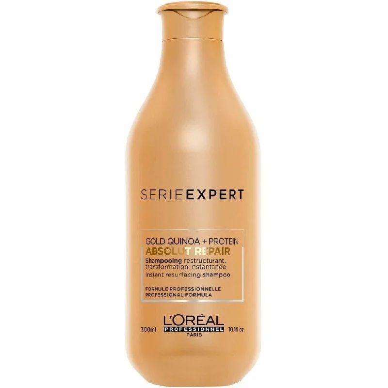 Breakage calming lotion-L'Oreal Gold Quinoa+Protein Absolut Repair Resurfacing Shampoo 10.1 oz