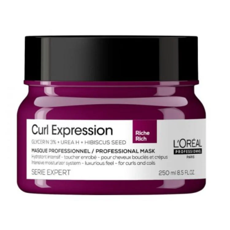 Hair care products with licorice-Loreal Professional Curl Expression Curls Moisture Rich Mask