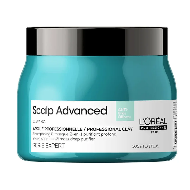 Hair care products for seniors-L'Oreal Serie Expert Scalp Advanced Anti-Oiliness 2-in-1 Deep Purifier Clay Mask 500ml