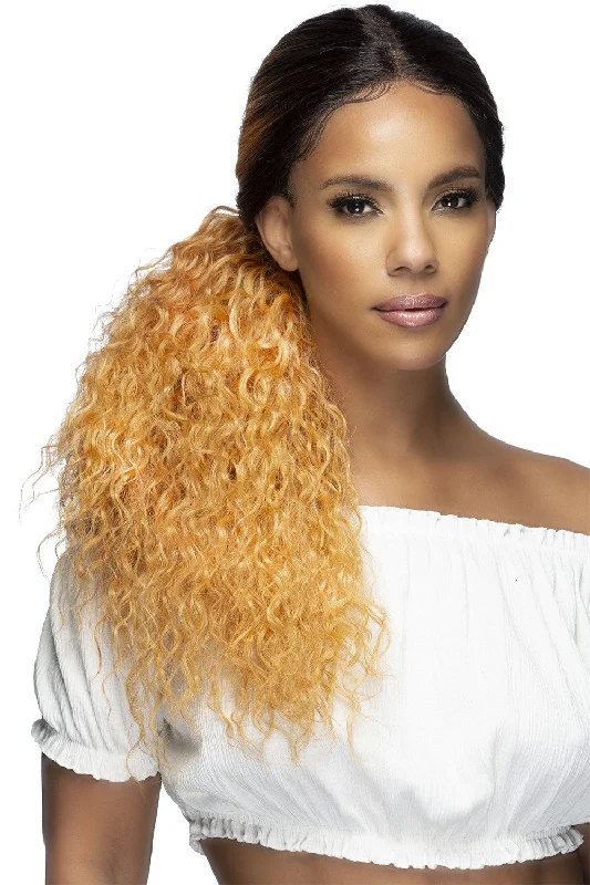 Synthetic wigs with messy waves-Vivica A Fox Lowpony-2