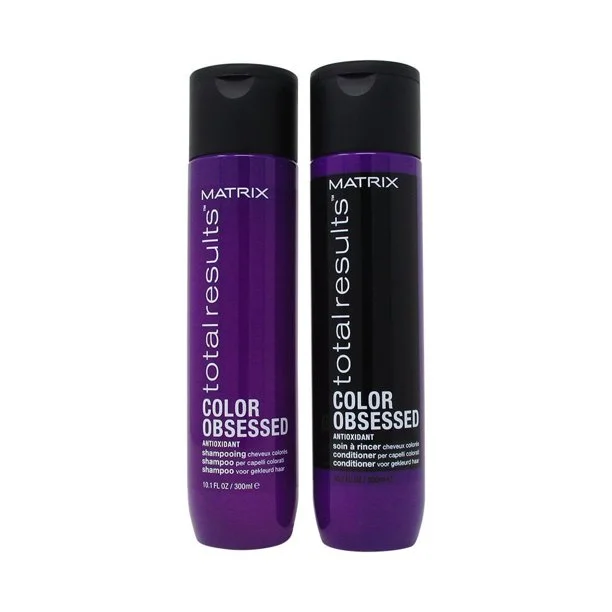 Fixing gel-Matrix Total Results Color Obsessed Shampoo and Conditioner 10.1 oz Duo