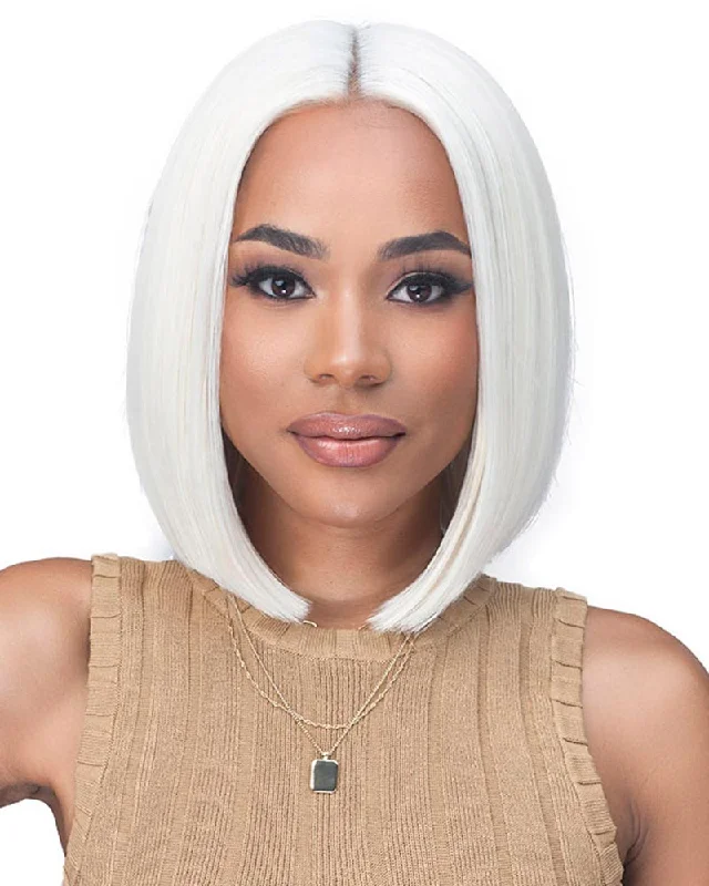 Synthetic wigs with pastel green-McKenzie | Lace Front Synthetic Wig by Bobbi Boss