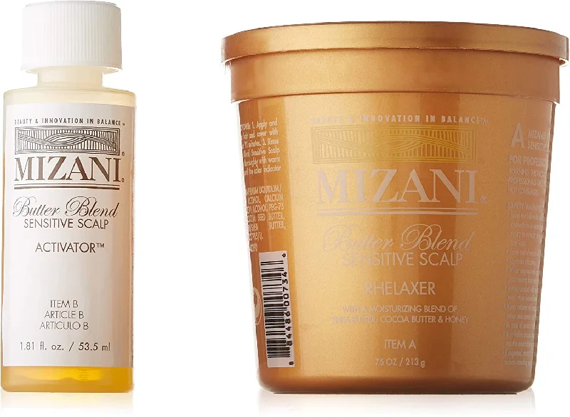 Organic hair care for hair plumpness-Mizani Rhelaxer Butter Blend Sensitive Scalp Kit