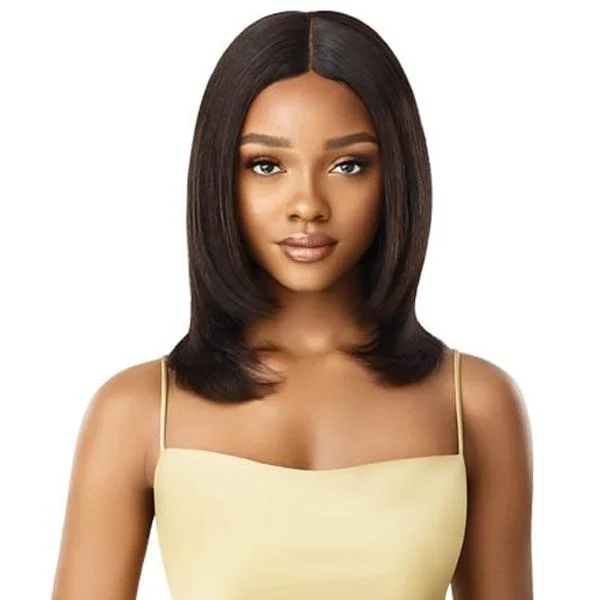 real person hair ring global weave-Outre Mytresses Gold Label 100% Human Hair Lace Front Wig - AYANNA