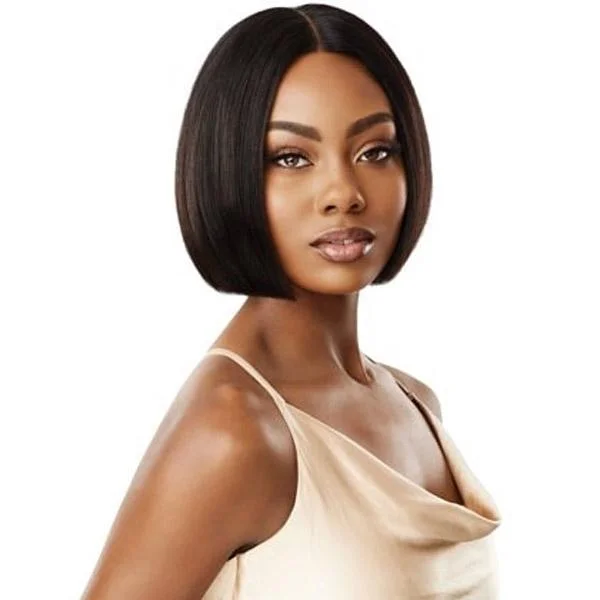 real person hair ring all-weather weave-Outre Mytresses Gold Label 100% Human Hair Lace Front Wig - RAVINA