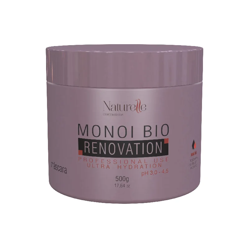 Natural hair care for luster-Naturelle Monoi Bio Renovation Mask 500g / 17.6 fl oz