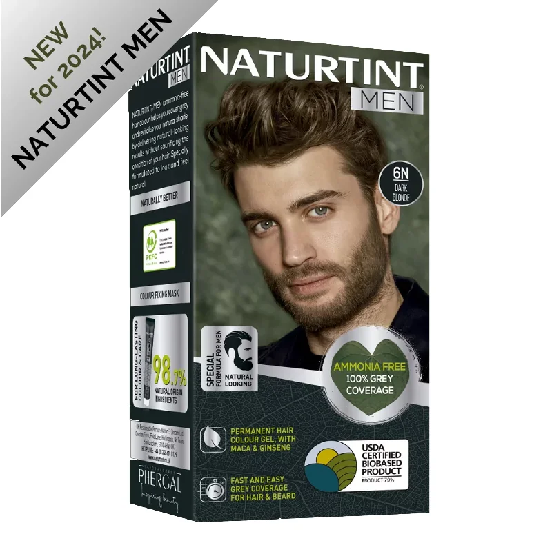 Detox mist-Naturtint Men Permanent Hair Colour Gel 6N Dark Blonde