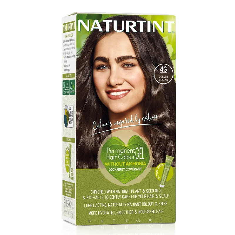 Scalp refining mist-Naturtint Permanent Hair Colour Gel - 4G Golden Chestnut