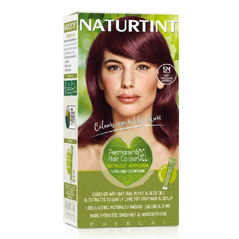 Moisturizing balm-Naturtint Permanent Hair Colour Gel - 5M Light Mahogany Chestnut