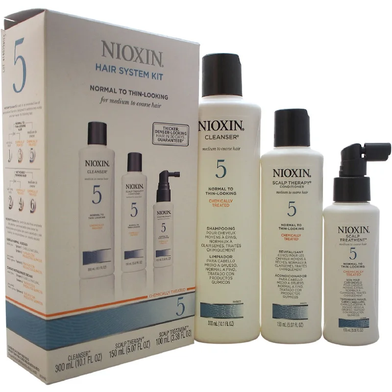 Scalp reviving mist-Nioxin Hair System Kit 5 Cleanser 10oz , Therapy 5oz and Treatment 3.3oz (Small)