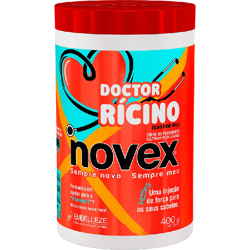 Scalp clarifying detox-Novex Treatment Cream Castor Oil Creme De Tratamento Novex Doctor Rícino 400g