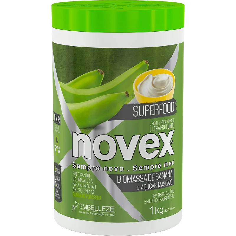 Ultra-hold spray-Novex Treatment Cream Superfood Remineralizer Banana Biomass And Masican Sugar Kg 1kg