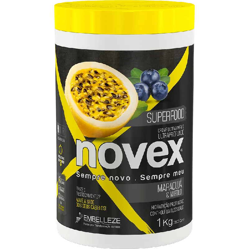 Luminous serum-Novex Treatment Cream Superfood Passion Fruit And Blueberry 1kg