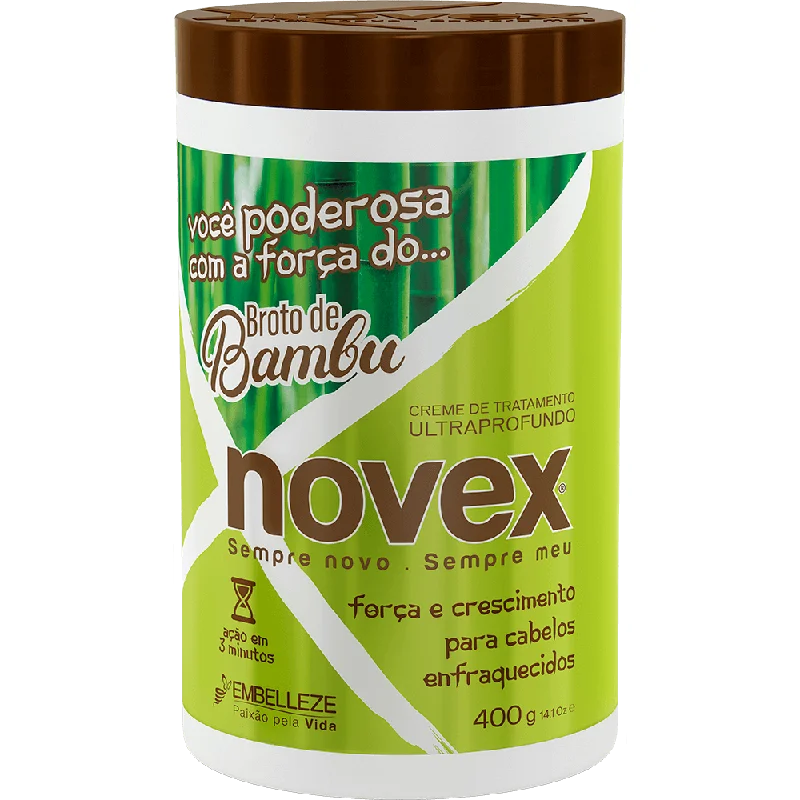 Organic hair care for moisture-Novex Treatment Cream Bamboo Bambu 400g