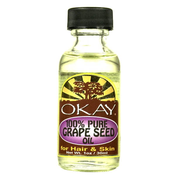 Moisturizing balm-Okay 100% Pure Grape Seed Oil For Hair and Skin, 1 Oz