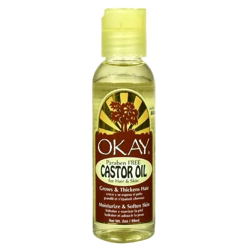 Curl soothing lotion-Okay Castor Oil For Skin Body And Hair .2.OZ,59ML,