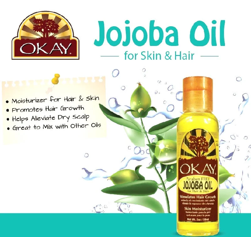 Shine balm-Okay Jojoba Oil For Hair & Skin 2 Oz.