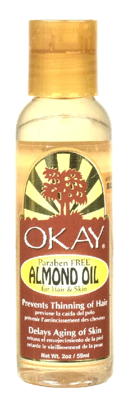 Calming balm-Okay Paraben Free Almond Oil for Hair & Skin 2 oz