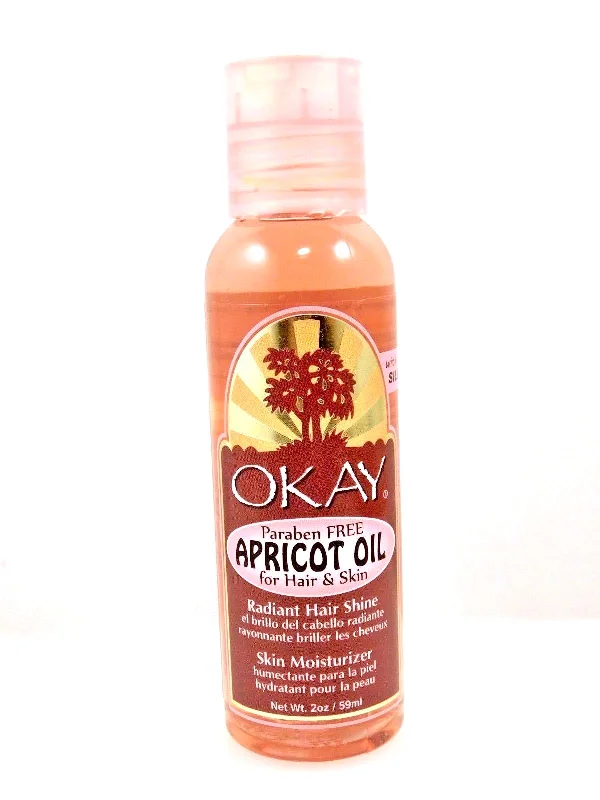 Strand calming balm-OKAY Paraben FREE Apricot Oil for Hair and Skin - 2 Oz Bottle