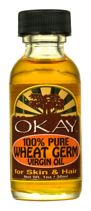 Frizz taming lotion-OKAY.Wheat Germ Virgin Oil 100% Pure for Hair & Skin-Nourishing For Skin & Hair-High in vitamins A, B, D E, And Anti-Oxidants -Helps Decrease Hair Thinning- For All Hair Textures And All Skin Types- Silicone, Paraben Free - Made in USA 1oz / 30ml