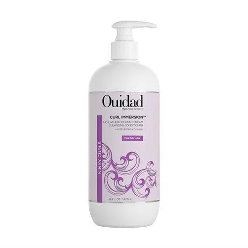 Organic hair care for dry waves-Ouidad Curl Immersion No-Lather Coconut Cream Cleansing Conditioner