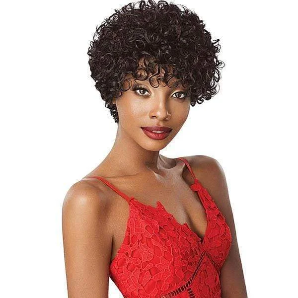 real person hair ring follower twist-Outre Fab & Fly 100% Human Hair Full Cap Wig - CLARICE