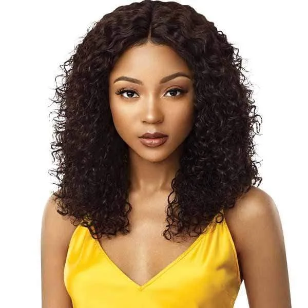 real person hair ring maker weave-Outre Mytresses Gold Label 100% Human Hair Lace Front Wig - NATURAL JERRY 18-20"