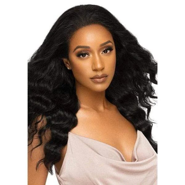 real person hair ring curated pattern-Outre Virgin Human Hair Mytresses Platinum Label 360 HD Lace Wig - NATURAL FREE DEEP