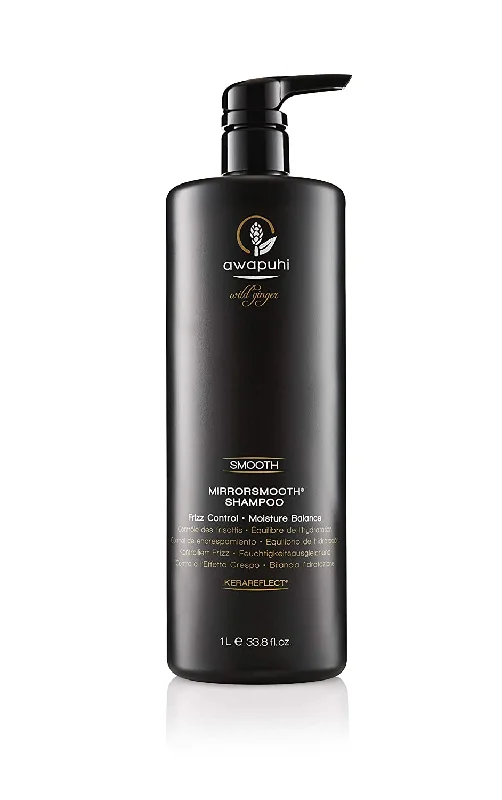 Frizz calming lotion-Paul Mitchell Awapuhi Wild Ginger Mirror Smooth Shampoo 33.8 Fl Oz