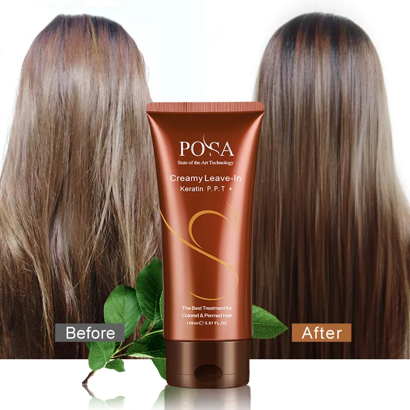 Density balm-Posa Creamy Leave-in Keratin P.P.T + The Best Treatment For Colored & Permed Hair 150 ml