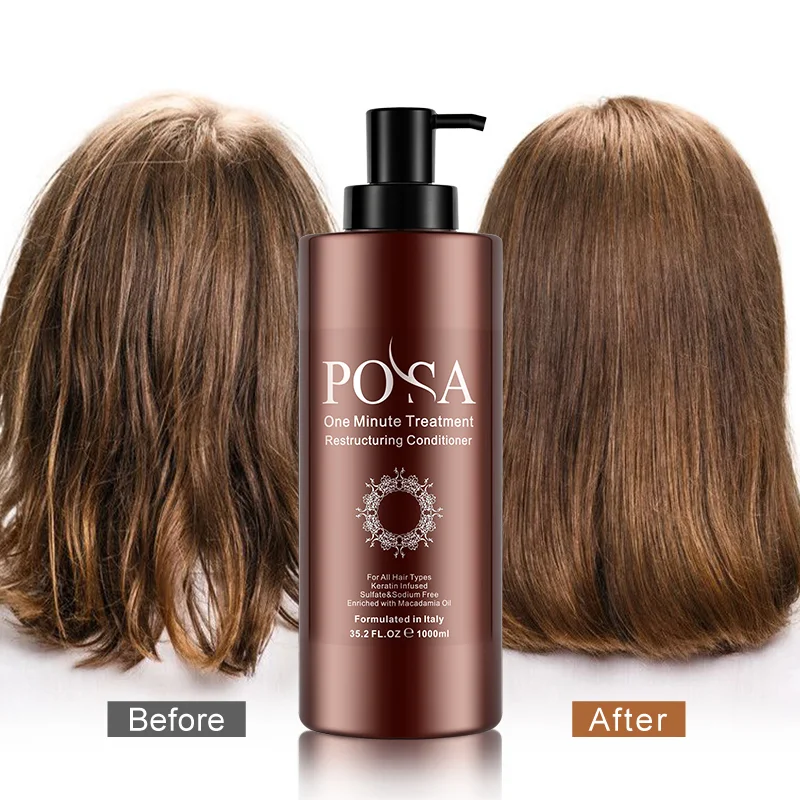 Breakage soothing balm-POSA One Minute Hair Treatment  Intensive hair care product developed for dry, weak, porous, damaged and dull hair.