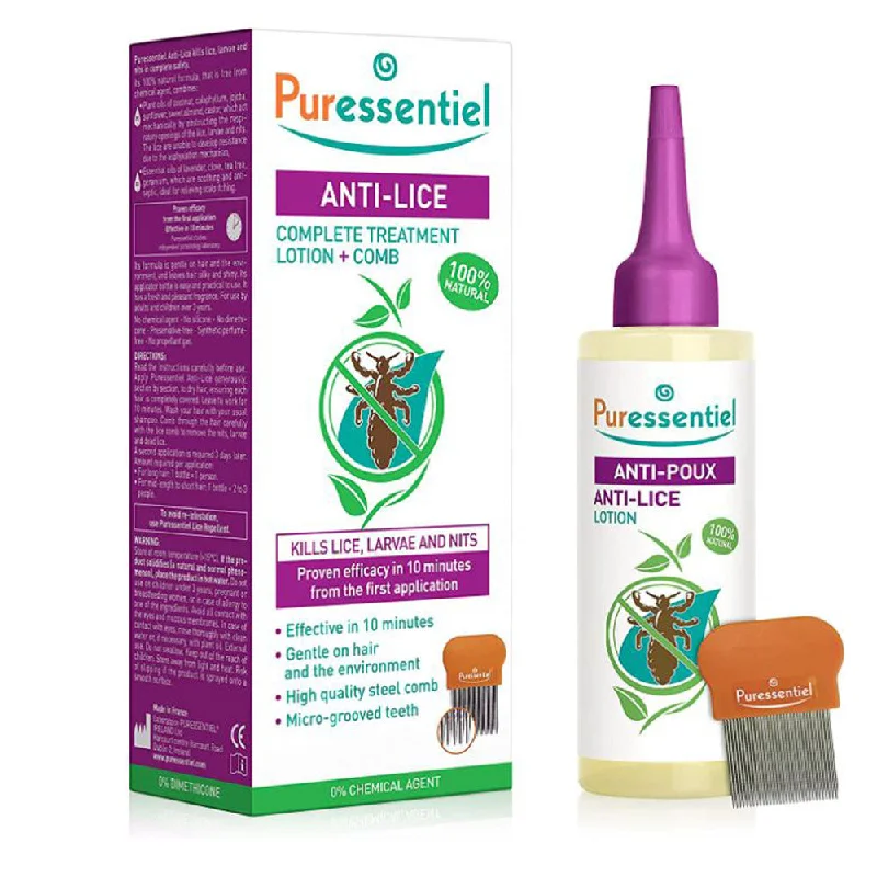 Restoring lotion-Puressentiel Anti- Lice Treatment Shampoo and Steel Comb