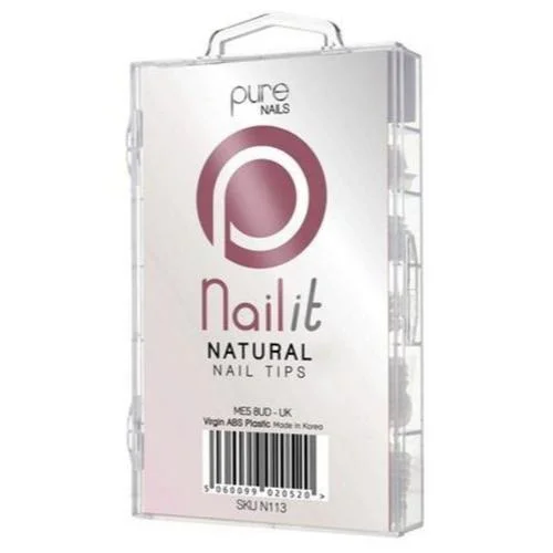 Body booster-Pure Nails Natural Tips Mixed 100s