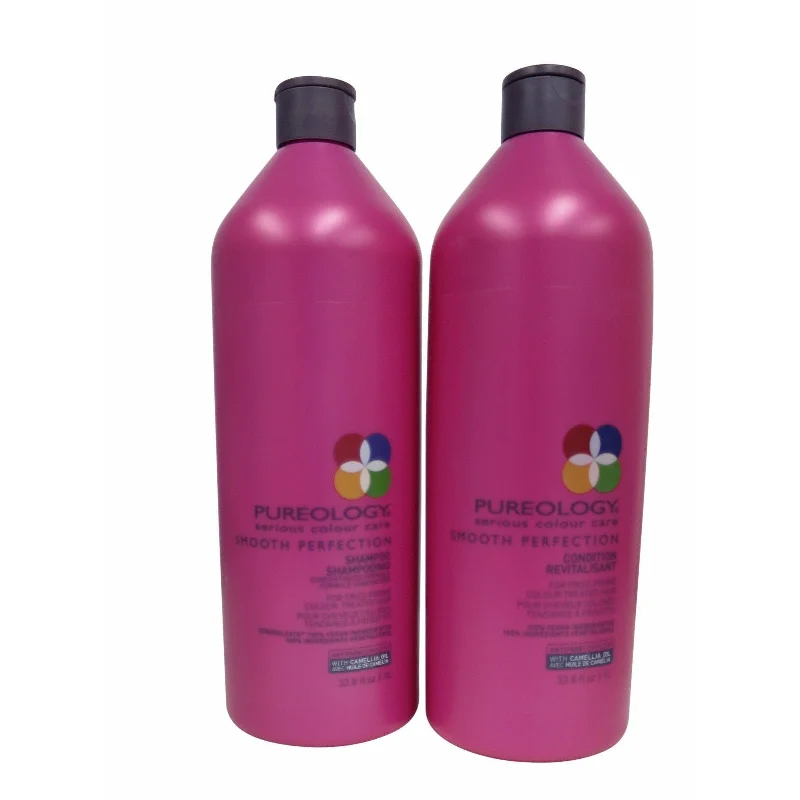 Calming lotion-Pureology Smooth Perfection Shampoo and Conditioner 33.8 oz