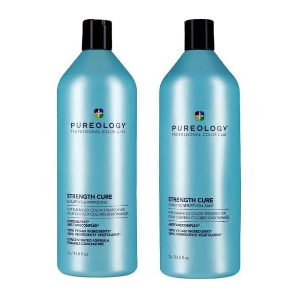 Vitalizing lotion-Pureology Strength Cure Shampoo and Conditioner 33.8 oz