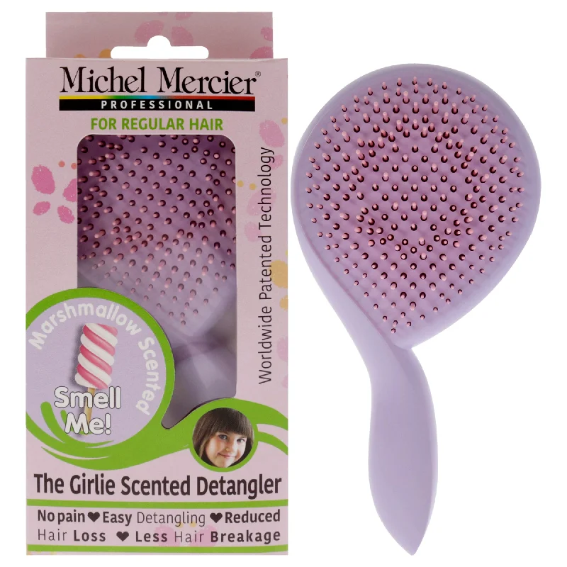 Michel Mercier The Girlie Scented Detangler Brush Marshmallow Normal Hair - Purple by Michel Mercier for Women - 1 Pc Hair Brush