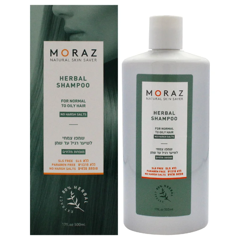 Scalp nourishing lotion-Moraz Herbal Shampoo For Normal to Oily Hair by Moraz for Unisex - 17 oz Shampoo