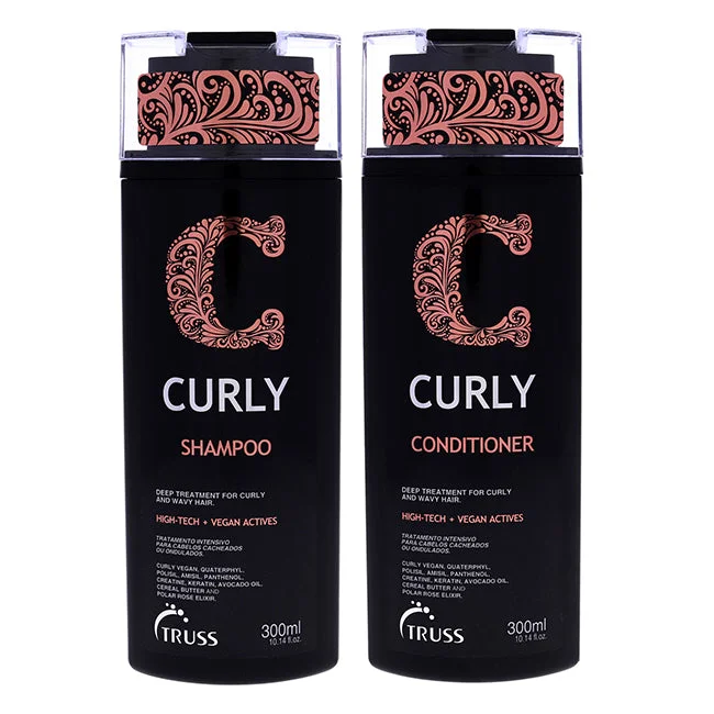 Strand calming cream-Truss Curly Shampoo and Conditioner Kit by Truss for Unisex - 2 Pc Kit 10.14 oz Shampoo, 10.14 oz Conditioner