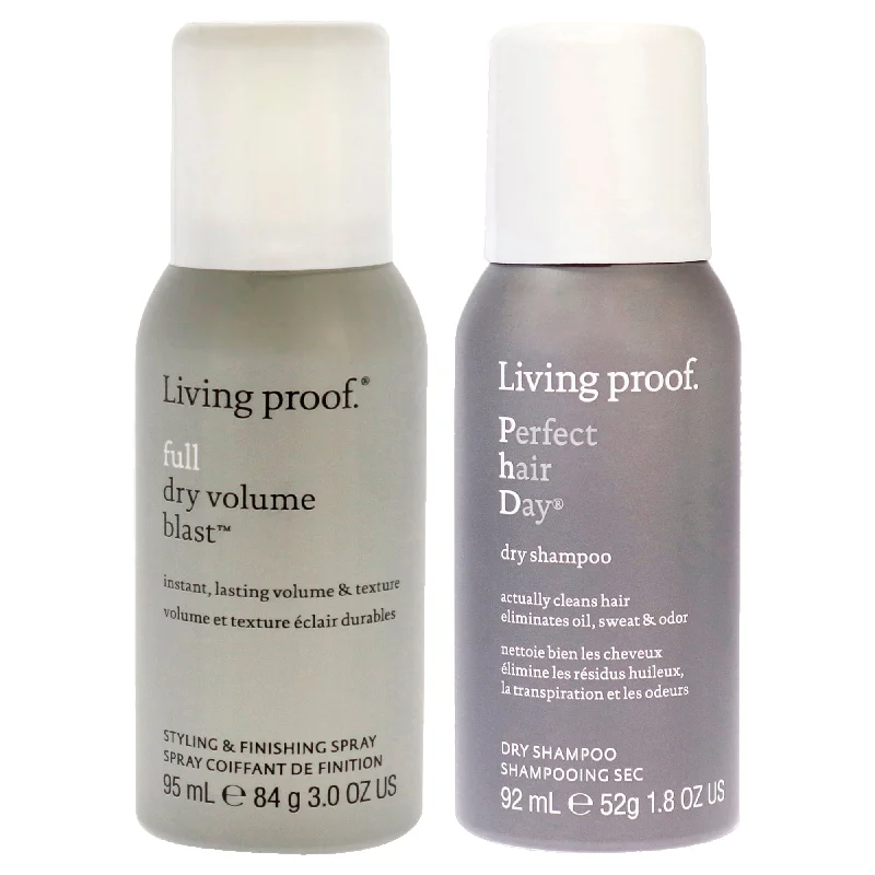 Density spray-Living Proof Full Dry Volume Blast and Perfect Hair Day Dry Shampoo Kit by Living Proof for Unisex - 2 Pc Kit 3oz Hair Spray, 1.8oz Dry Shampoo