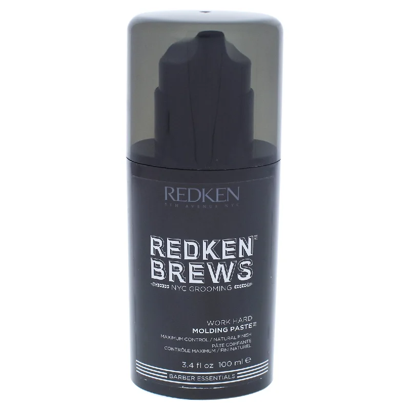 Reviving balm-Redken Brews Work Hard Molding Hair Paste for Men, 3.4 Oz