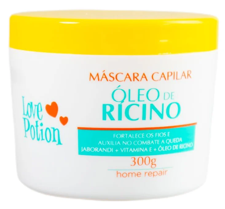 Hair care routine for hair sleekness-Jaborandi Vitamin E Ricino Castor Oil Hair Treatment Mask 300g - Love Potion