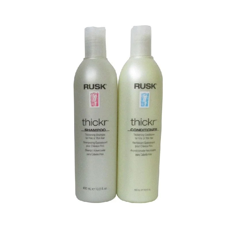 Defining lotion-Rusk Thickr Shampoo and Conditioner for Fine Dair 13.5 oz Duo