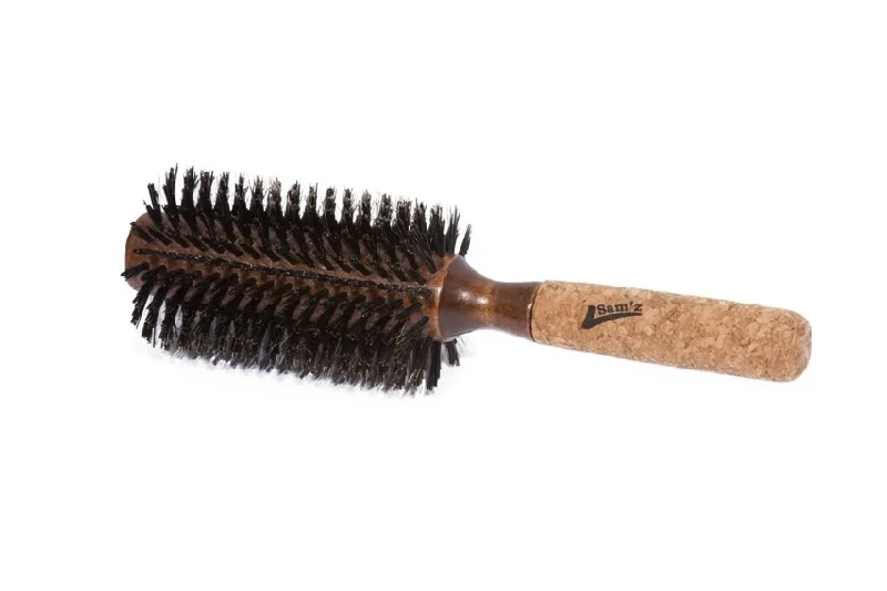 Sam'z Pro Round Brush - Boar & Nylon Bristles - 1.25 inch