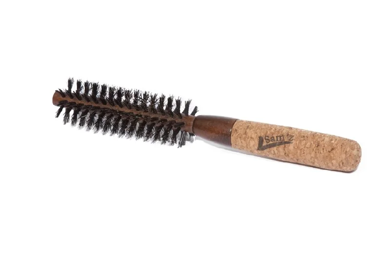 Sam'z Pro Round Brush - Boar & Nylon Bristles - 0.30 inches