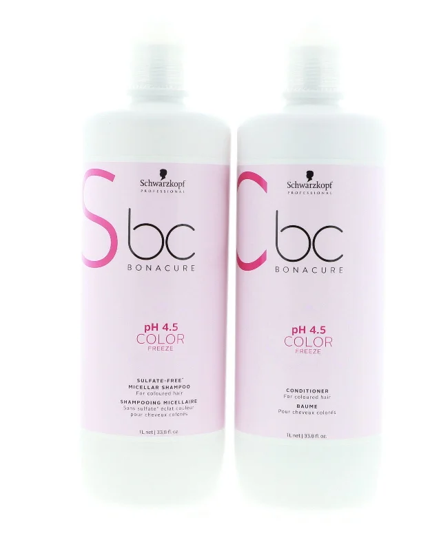 Styling butter-Schwarzkopf Bonacure pH 4.5 Color Freeze Rich Shampoo, Conditioner 33.8 oz Duo