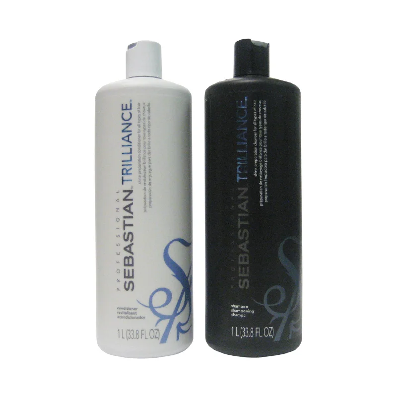 Scalp harmonizing toner-Sebastian Trilliance Polishing Shampoo and Conditioner 33.8 oz Liter Duo