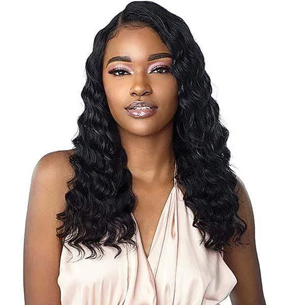 real person hair ring forum pattern-Sensationnel 100% Virgin Human Hair 10A 360 Lace Wig - DEEP WAVE 20"